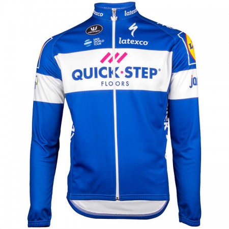 Maillot vélo 2018 Quick Step Floors Manches Longues N001